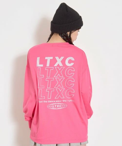 Lovetoxic / ラブトキシック Tシャツ | 【LTXC/速乾】ネオンカラールーズTシャツ（ピンク）