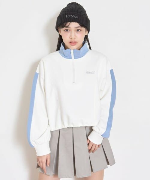 Lovetoxic / ラブトキシック Tシャツ | 【LTXC】【セット可】ダンボールハーフZIP（アイボリー）