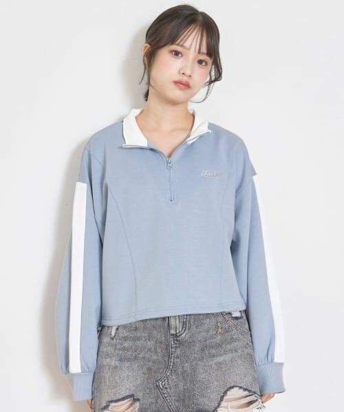 Lovetoxic / ラブトキシック Tシャツ | 【LTXC】【セット可】ダンボールハーフZIP（サックス）