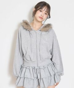 Lovetoxic / ラブトキシック パーカー | 【LTXC】【セット可】ファー2WAYZIPパーカ