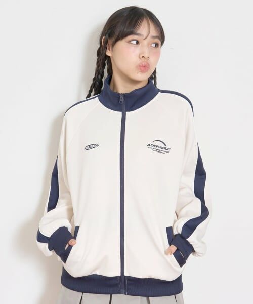 Lovetoxic / ラブトキシック カーディガン・ボレロ | 【LTXC】トラックジャケット（オフ ホワイト）