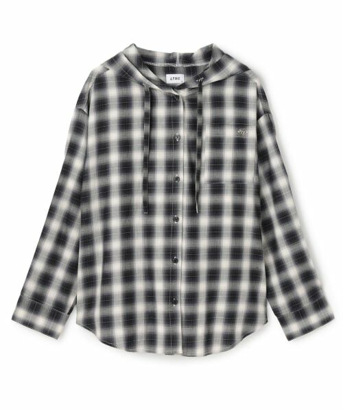 Lovetoxic / ラブトキシック パーカー | 【LTXC】チェックシャツパーカ（紺）