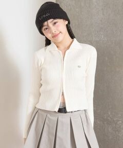 Lovetoxic / ラブトキシック カーディガン・ボレロ | 【LTXC】リブWZIPカーディガン