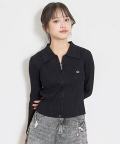 Lovetoxic / ラブトキシック カーディガン・ボレロ | 【LTXC】リブWZIPカーディガン