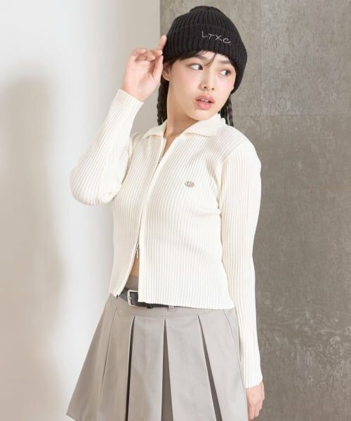 Lovetoxic / ラブトキシック カーディガン・ボレロ | 【LTXC】リブWZIPカーディガン | 詳細2