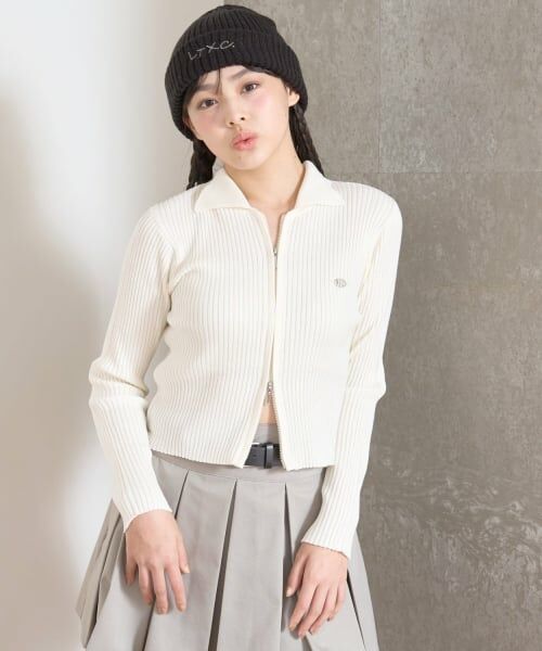 Lovetoxic / ラブトキシック カーディガン・ボレロ | 【LTXC】リブWZIPカーディガン | 詳細3