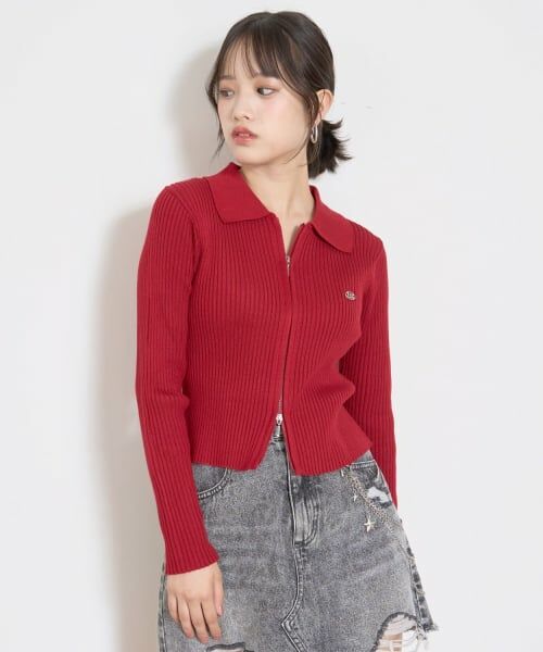 Lovetoxic / ラブトキシック カーディガン・ボレロ | 【LTXC】リブWZIPカーディガン | 詳細4