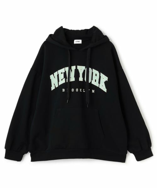 Lovetoxic / ラブトキシック パーカー | 【秒かわトップス】【LTXC】カレッジルーズパーカー（黒）