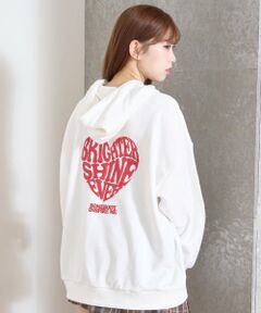 Lovetoxic / ラブトキシック パーカー | 【秒かわトップス】【LTXC】プクプクハートルーズパーカー