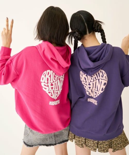 Lovetoxic / ラブトキシック パーカー | 【秒かわトップス】【LTXC】プクプクハートルーズパーカー | 詳細12