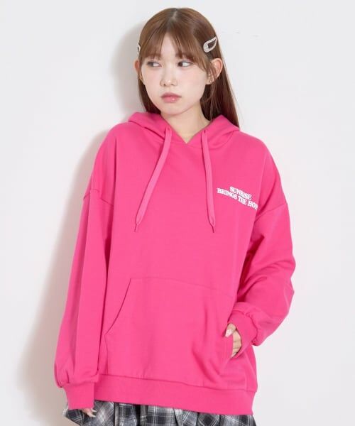 Lovetoxic / ラブトキシック パーカー | 【秒かわトップス】【LTXC】プクプクハートルーズパーカー | 詳細3