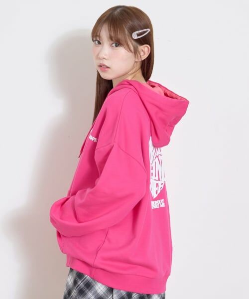 Lovetoxic / ラブトキシック パーカー | 【秒かわトップス】【LTXC】プクプクハートルーズパーカー | 詳細5