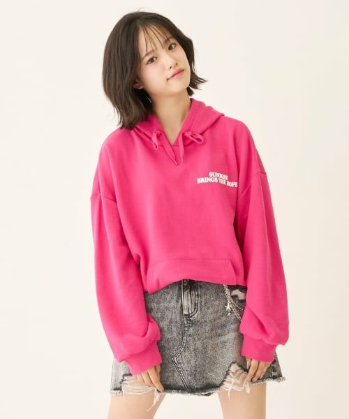 Lovetoxic / ラブトキシック パーカー | 【秒かわトップス】【LTXC】プクプクハートルーズパーカー | 詳細6