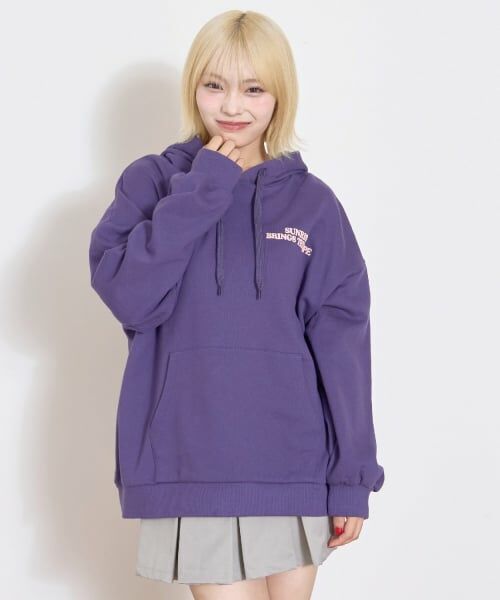 Lovetoxic / ラブトキシック パーカー | 【秒かわトップス】【LTXC】プクプクハートルーズパーカー | 詳細8