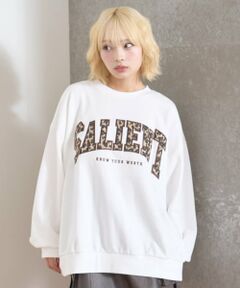 Lovetoxic / ラブトキシック スウェット | 【LTXC】柄ロゴアップリケルーズスウェット