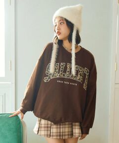 【LTXC】柄ロゴアップリケルーズスウェット
