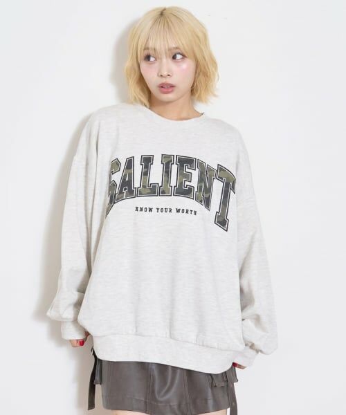 Lovetoxic / ラブトキシック スウェット | 【LTXC】柄ロゴアップリケルーズスウェット | 詳細4