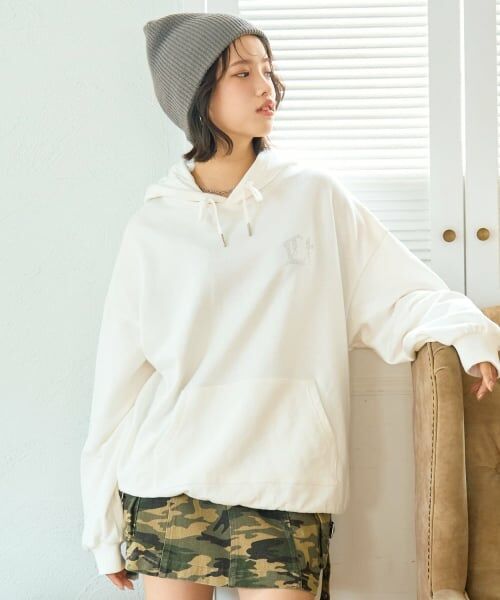 Lovetoxic / ラブトキシック パーカー | 【LTXC】バックラインストーンルーズプルパーカー | 詳細1