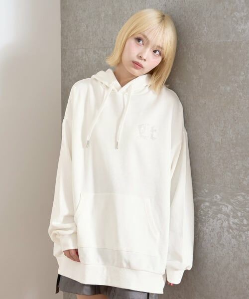 Lovetoxic / ラブトキシック パーカー | 【LTXC】バックラインストーンルーズプルパーカー | 詳細4