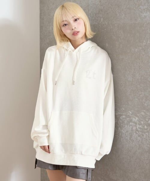 Lovetoxic / ラブトキシック パーカー | 【LTXC】バックラインストーンルーズプルパーカー | 詳細6