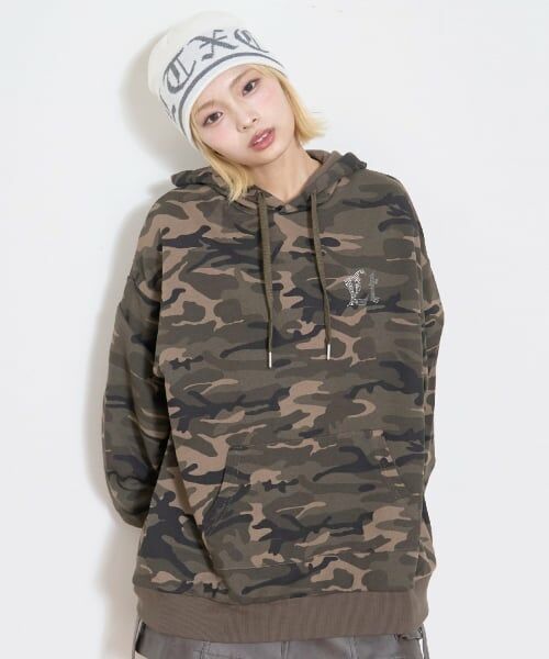 Lovetoxic / ラブトキシック パーカー | 【LTXC】バックラインストーンルーズプルパーカー | 詳細7