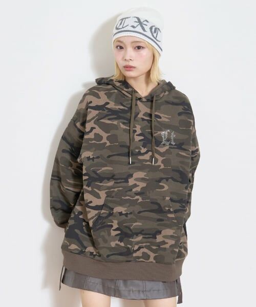 Lovetoxic / ラブトキシック パーカー | 【LTXC】バックラインストーンルーズプルパーカー | 詳細9