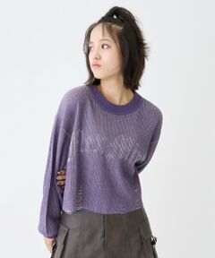 Lovetoxic / ラブトキシック ニット・セーター | 【LTXC】ロゴヴィンテージクロップドニット