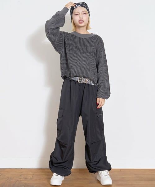 Lovetoxic / ラブトキシック ニット・セーター | 【LTXC】ロゴヴィンテージクロップドニット | 詳細2