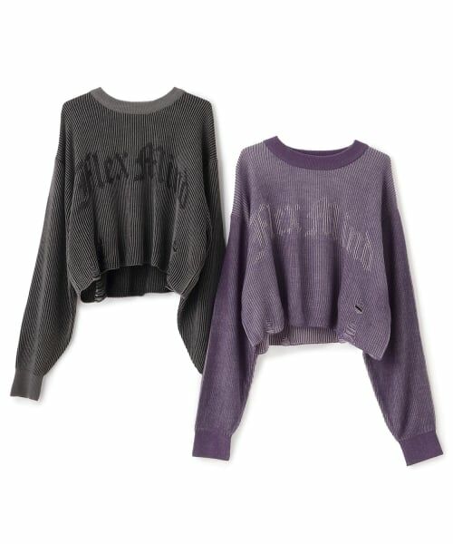 Lovetoxic / ラブトキシック ニット・セーター | 【LTXC】ロゴヴィンテージクロップドニット | 詳細6