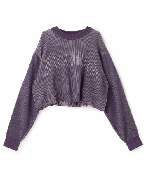 Lovetoxic / ラブトキシック ニット・セーター | 【LTXC】ロゴヴィンテージクロップドニット | 詳細7