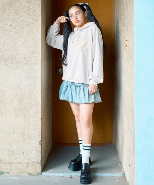 Lovetoxic / ラブトキシック パーカー | 【LTXC】【綿100％】裏起毛ボアロゴパーカー | 詳細1