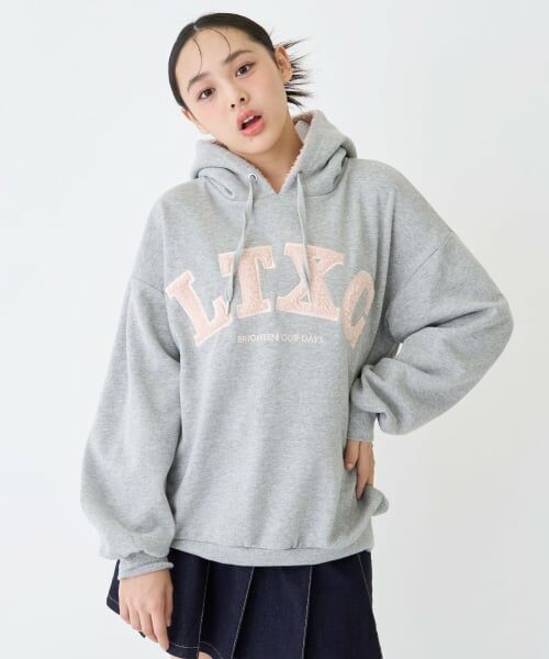 Lovetoxic / ラブトキシック パーカー | 【LTXC】【綿100％】裏起毛ボアロゴパーカー | 詳細3