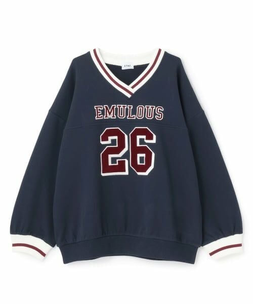 Lovetoxic / ラブトキシック スウェット | 【LTXC】【綿100％】裏起毛ナンバールーズスウェット | 詳細7