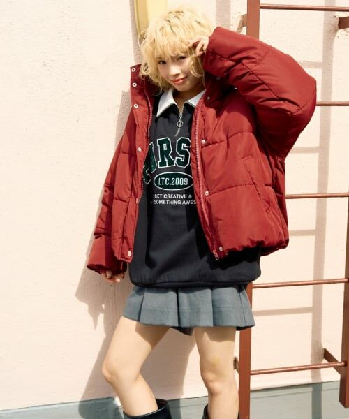 Lovetoxic / ラブトキシック スウェット | 【LTXC】裏起毛ハーフジップスウェット | 詳細2