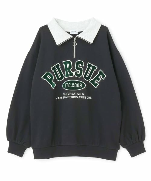 Lovetoxic / ラブトキシック スウェット | 【LTXC】裏起毛ハーフジップスウェット | 詳細8