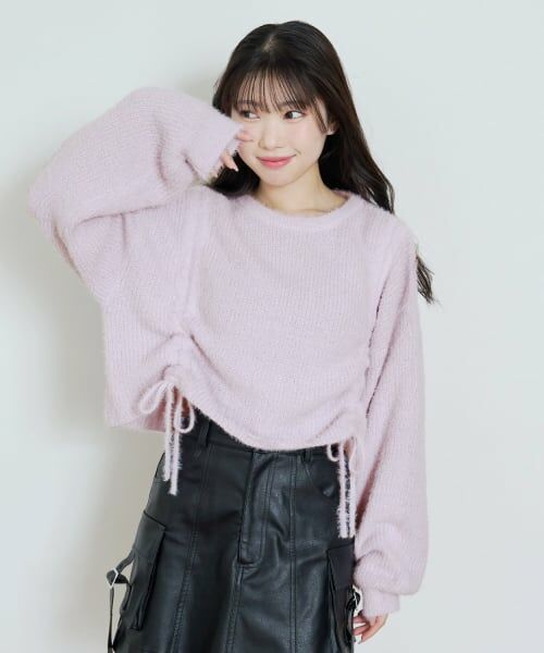 Lovetoxic / ラブトキシック ニット・セーター | 【LTXC】ドロストニット（ラベンダー）