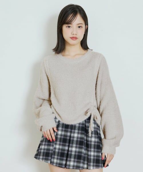 Lovetoxic / ラブトキシック ニット・セーター | 【LTXC】ドロストニット（トップ グレー）