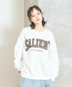 Lovetoxic / ラブトキシック スウェット | 【LTXC】【裏起毛】柄ロゴアップリケプルオーバー