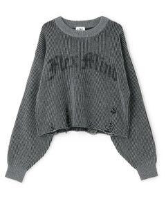 【LTXC】ロゴダメージニット