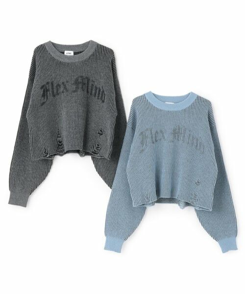 Lovetoxic / ラブトキシック ニット・セーター | 【LTXC】ロゴダメージニット | 詳細6