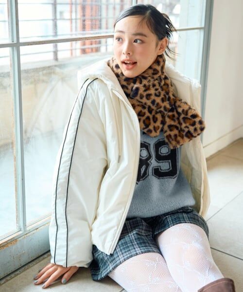 Lovetoxic / ラブトキシック ブルゾン | ライン裏キルトブルゾン（オフ ホワイト）