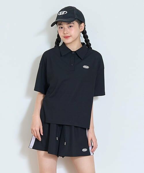 Lovetoxic / ラブトキシック ポロシャツ | 【LTXC】ルーズポロセットアップ（黒）