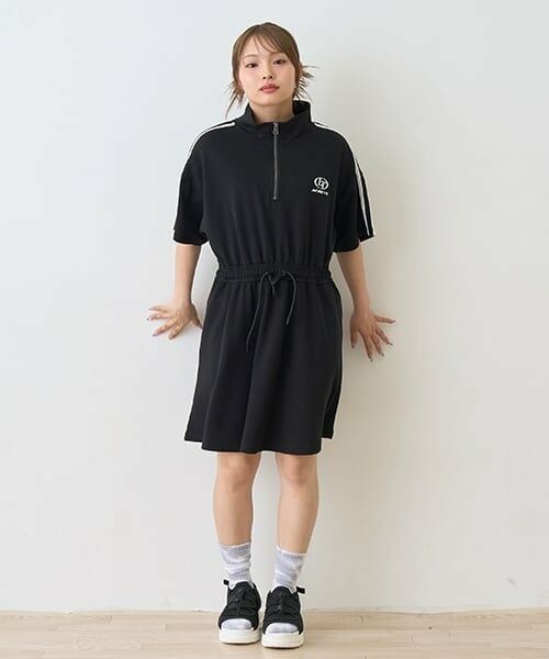 Lovetoxic / ラブトキシック ミニ丈・ひざ丈ワンピース | 【LTXC】【接触冷感／ひんやり】トラックワンピース | 詳細11