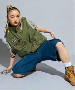 Lovetoxic / ラブトキシック ダウンジャケット・ベスト | 【LTXC】【Dリーグ参戦チーム/CHANGE RAPTURES/AYUMI】ミリタリーベスト