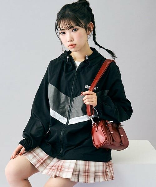 Lovetoxic / ラブトキシック ブルゾン | 【LTXC】ルーズラインブルゾン（黒）