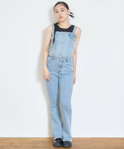 Lovetoxic / ラブトキシック サロペット・オールインワン | 【LTXC】デニム2WAYオールインワン（ブルー）