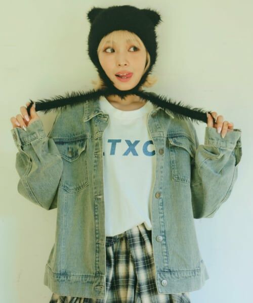 Lovetoxic / ラブトキシック ブルゾン | ルーズGジャン（サックス）