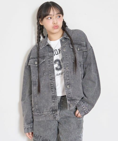 Lovetoxic / ラブトキシック ブルゾン | ルーズGジャン（グレー）