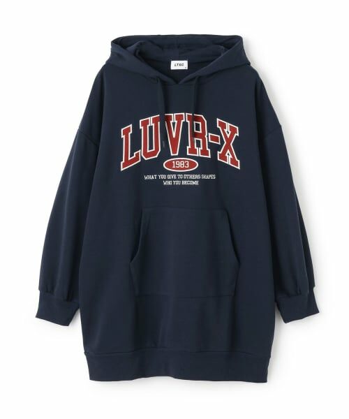 Lovetoxic / ラブトキシック ミニ丈・ひざ丈ワンピース | ルーズパーカワンピース | 詳細10