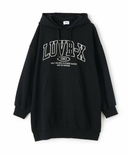 Lovetoxic / ラブトキシック ミニ丈・ひざ丈ワンピース | ルーズパーカワンピース | 詳細11